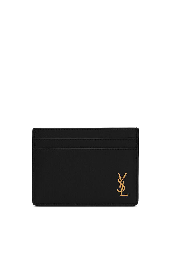  Tiny Cassandre Card Case in Grained Leather