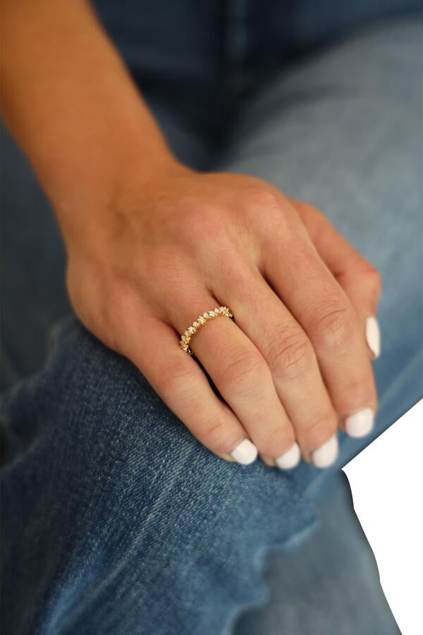 La Fantaisie Cosmic Eternity Band, 18K Yellow Gold & Diamonds
