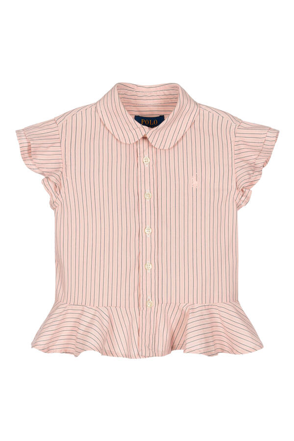 Kids Striped Cotton Peplum Shirt