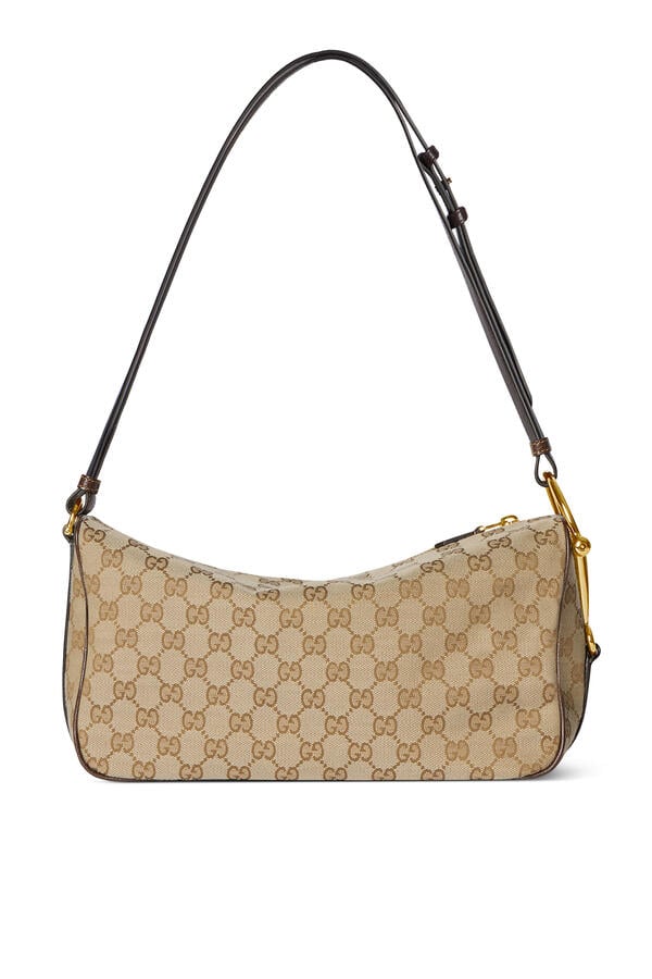 Half Horsebit Medium Shoulder Bag
