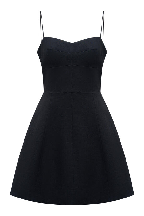 Slip Linen-Cotton Mini Dress
