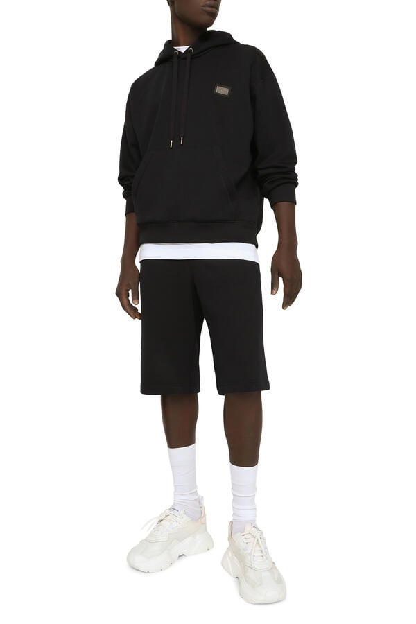  Jersey Jogging Shorts with Logo Tag