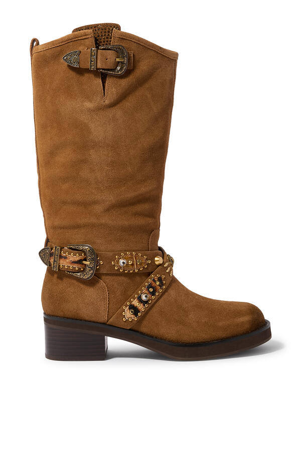 Western Biker Boots 