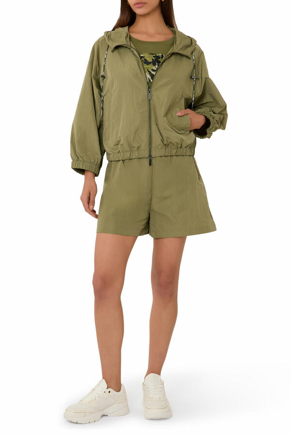 Metallic Effect Windbreaker
