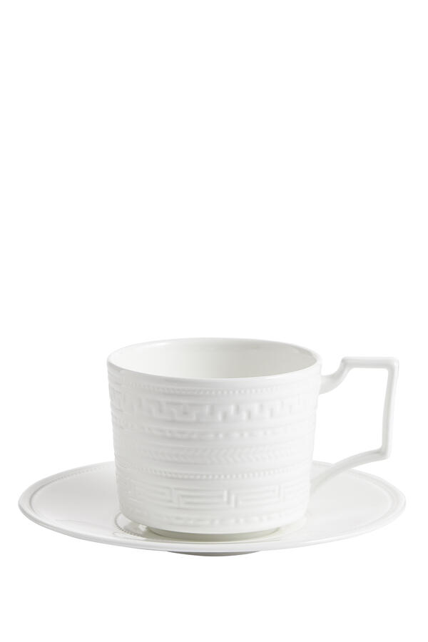 Intaglio Teacup & Saucer