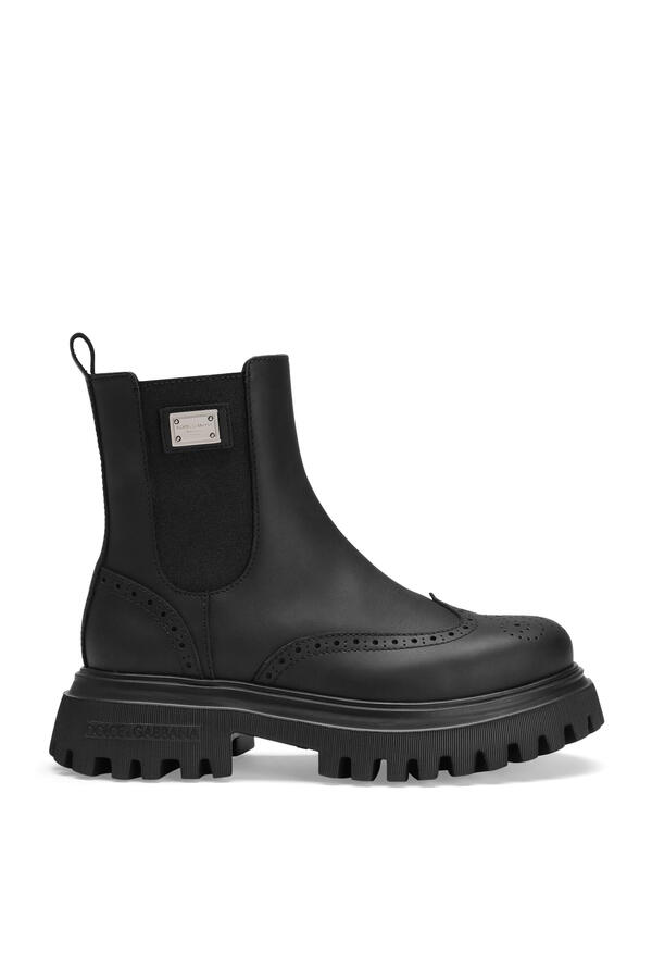 Kids  Beatles Calfskin Ankle Boots 