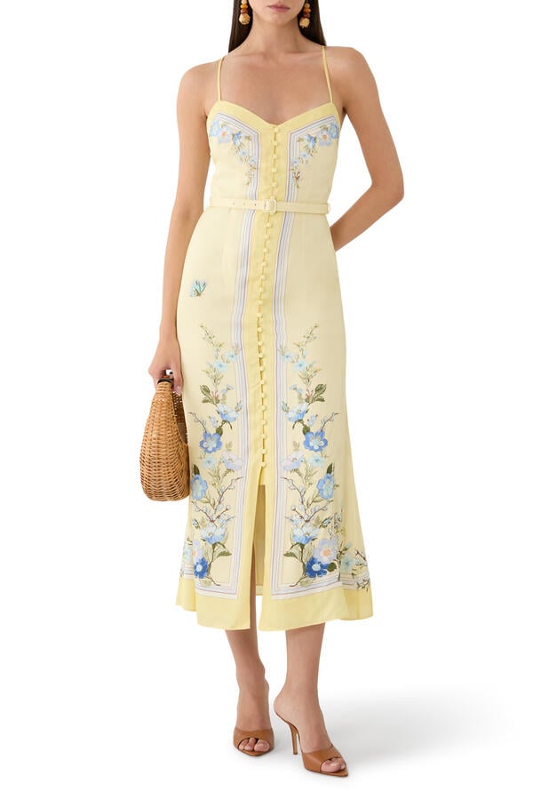  Floral Midi Dress