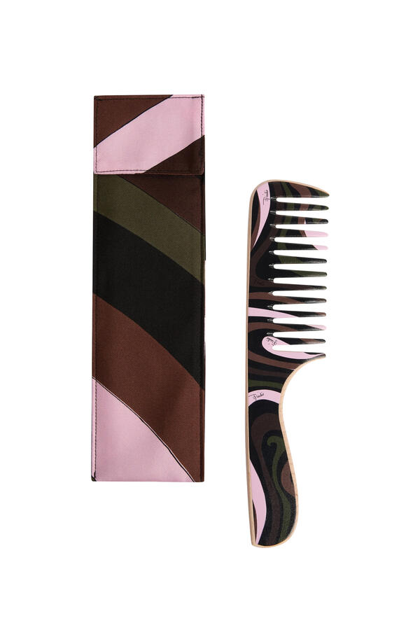 Marmo Print Comb with Silk Pouch