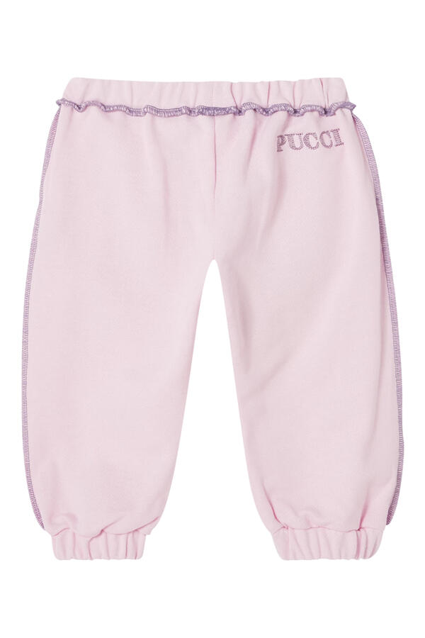 Kids Logo Ruffle-Trim Sweatpants