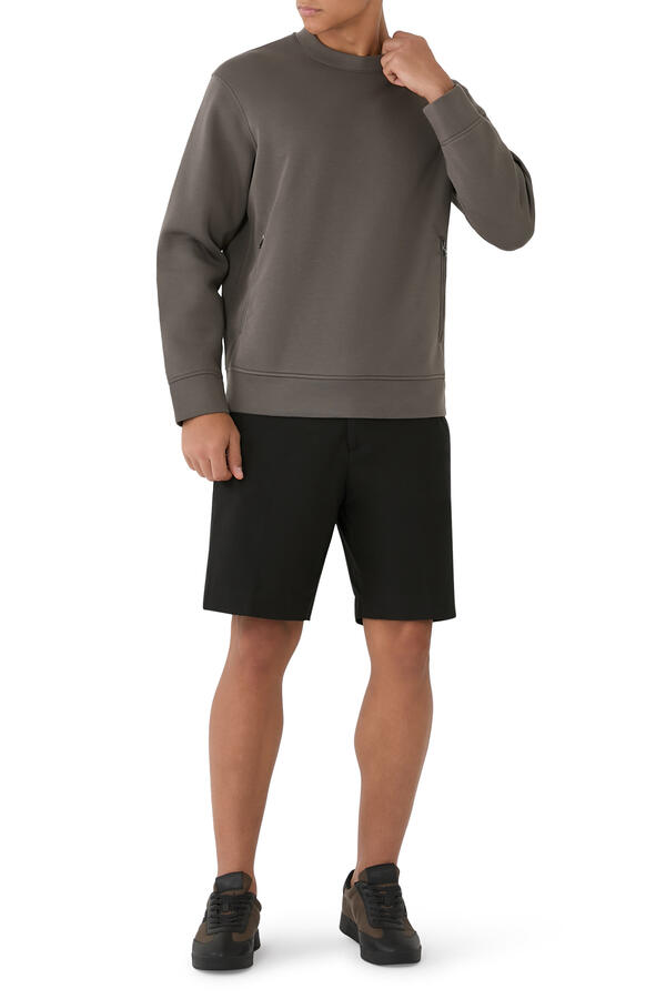 Jersey Zip Pocket Sweatshirt