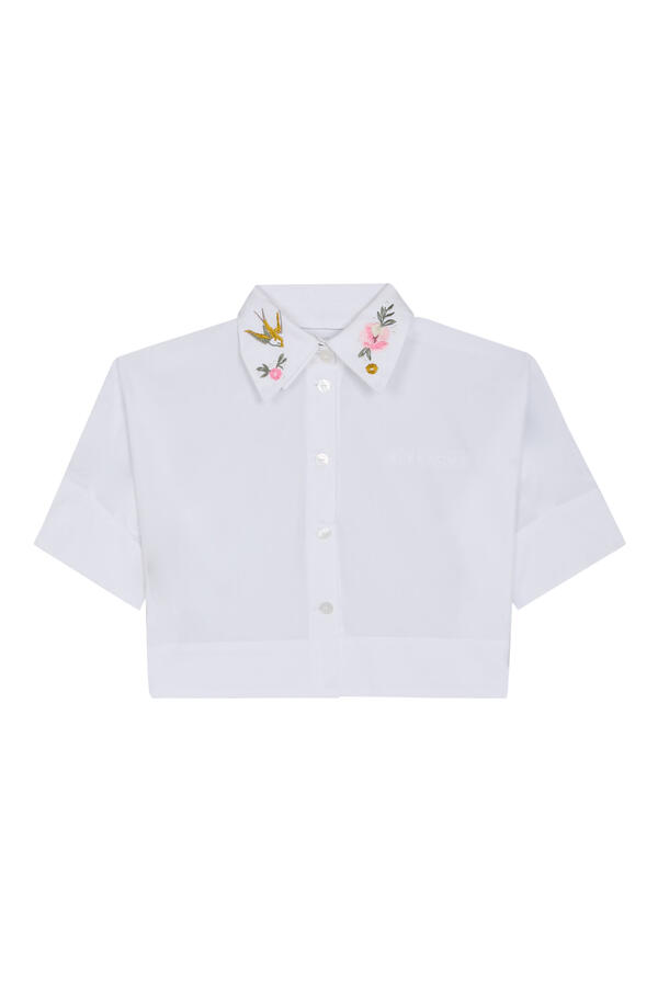 Kids Embroidered Collar Shirt