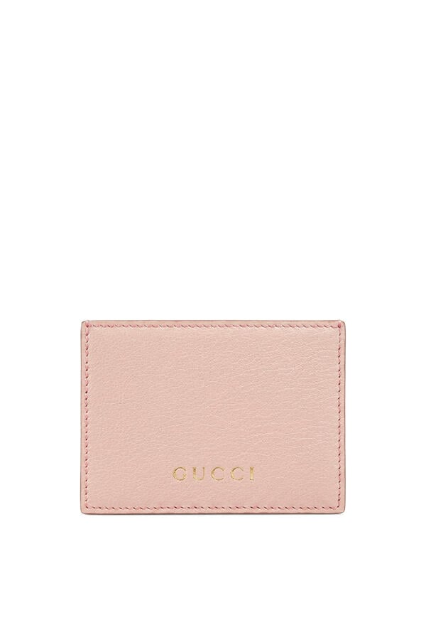 Card Case with Logo Lettering