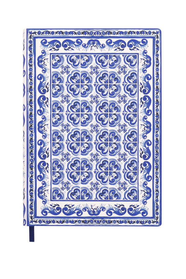 Blu Mediterraneo Medium Ruled Notebook with Textile Cover