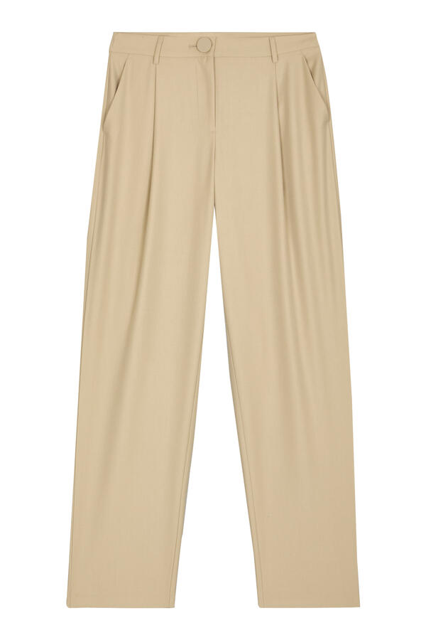 Logo Pleated Trousers