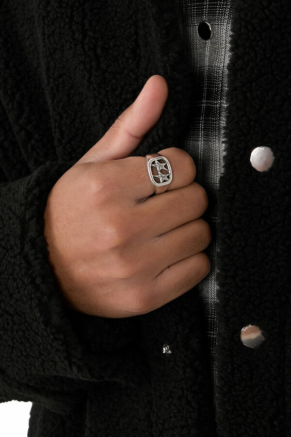 Framed Ring, 925 Sterling Silver