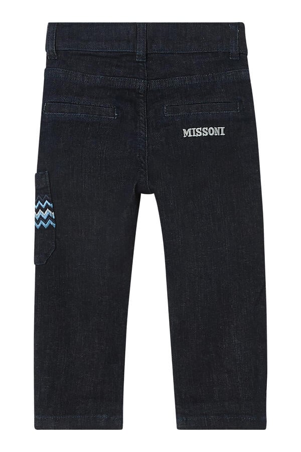Kids Logo Denim Cropped Trousers