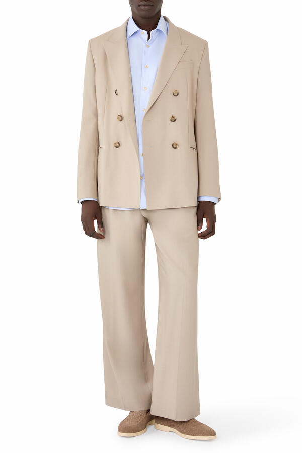 Geometric Effect Signature Twill Shirt