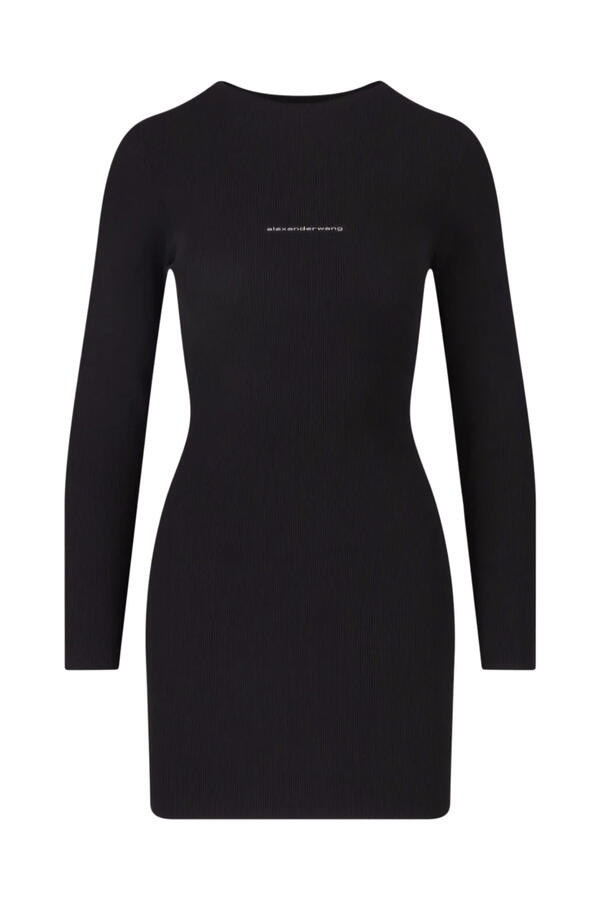 Textured Logo Dress