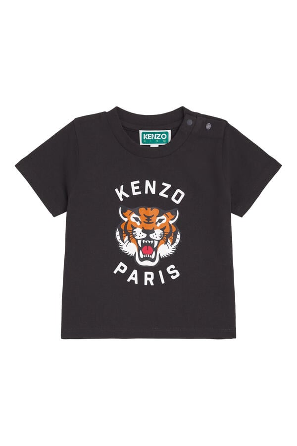 تيشيرت بطبعة نمر وشعار الماركة للأطفال
