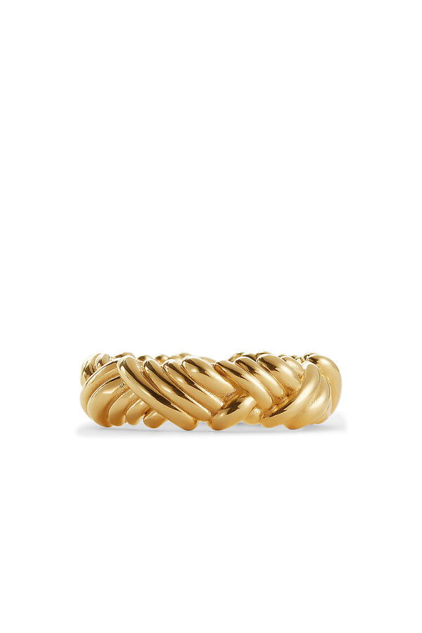 Intreccio Ring, 18k Gold-Finish Sterling Silver