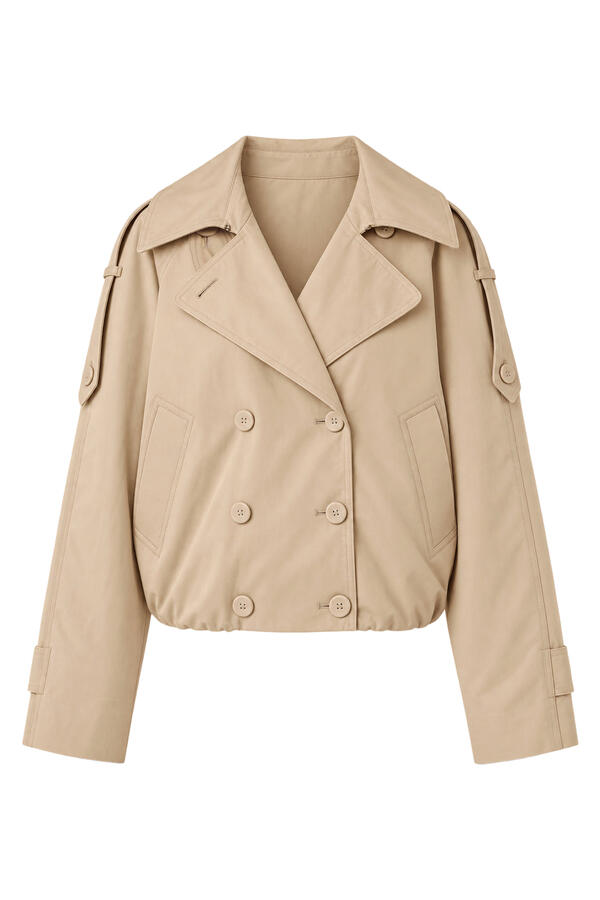 Twill Double-Breasted Trenchcoat