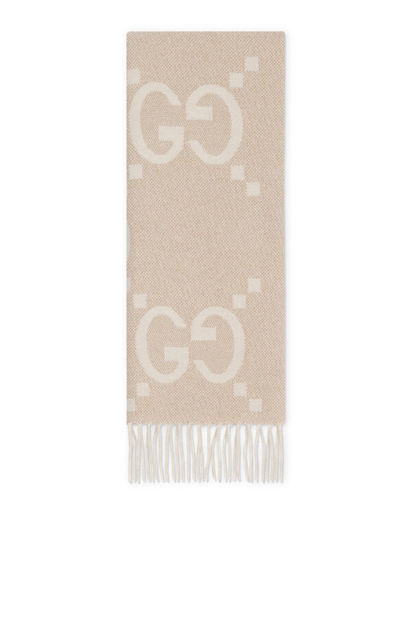  GG Cashmere Lamé Jacquard Scarf