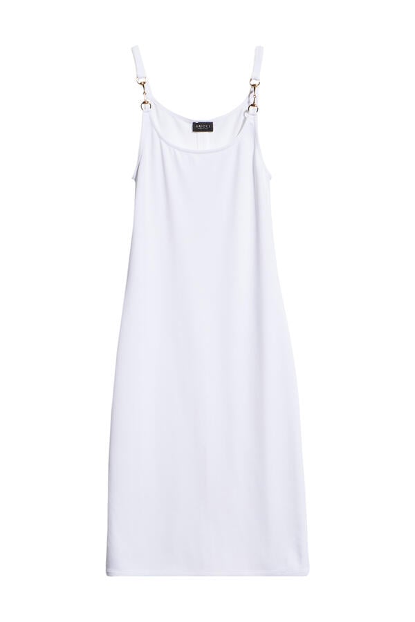  Viscose Crêpe Jersey Dress with Horsebit 