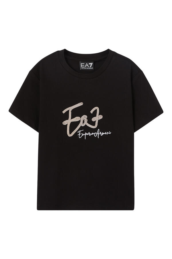 Kids EA7 Train Logo T-Shirt