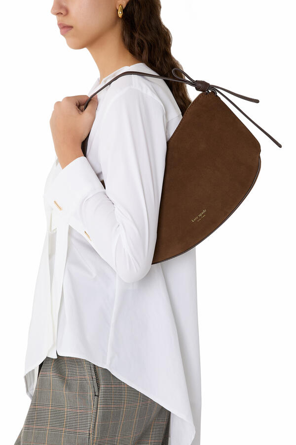 Loop Suede Shoulder Bag