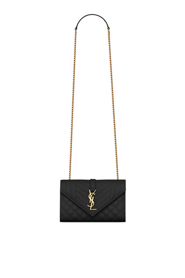Envelope Small Bag in Quilted Grain De Poudre Embossed Leather