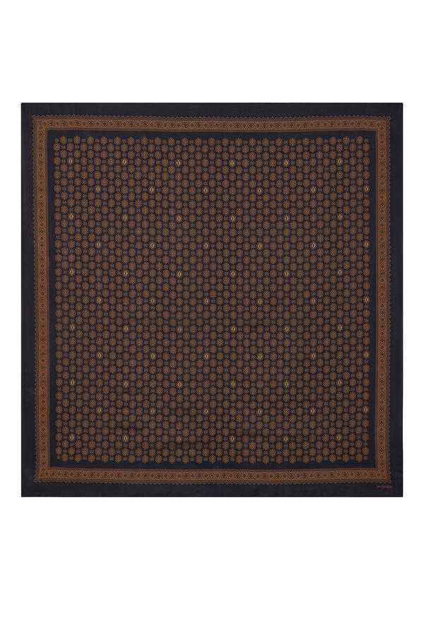 Medallion-Print Scarf