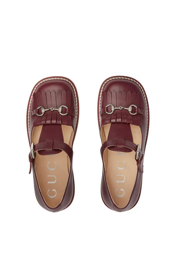 Kids Horsebit Fringe Detail Moccasins
