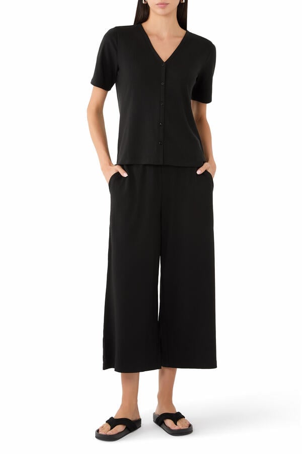 Stretch Jersey Knit Culotte