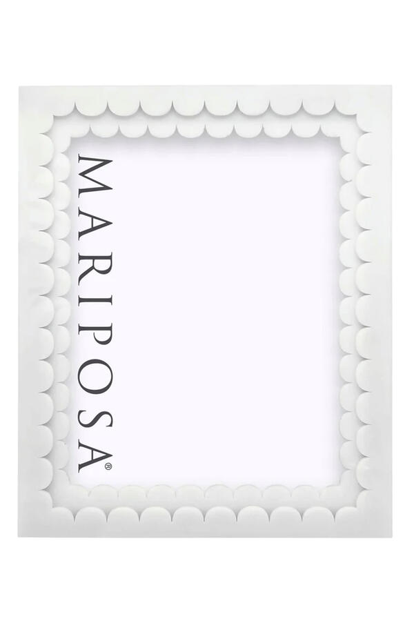 Acrylic Double Scallop Picture Frame, 8x10