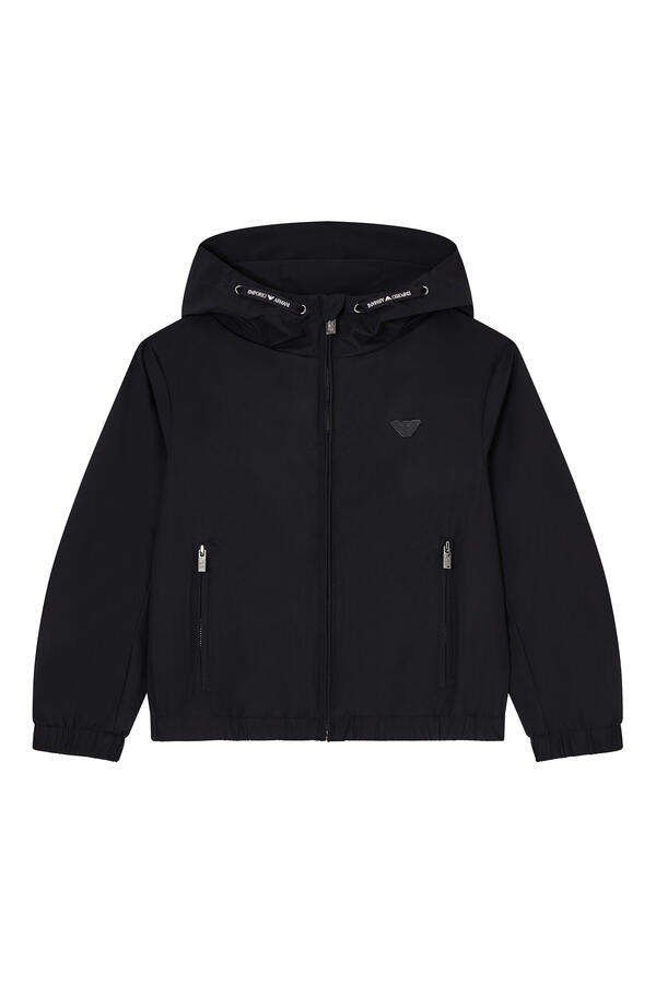 Kids Eagle Logo Hooded Blouson