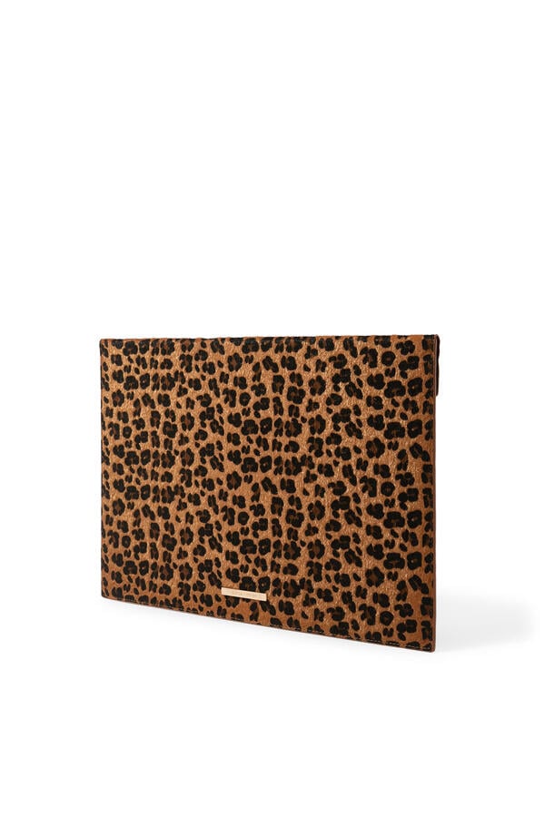 Leopard-Print Laptop Sleeve