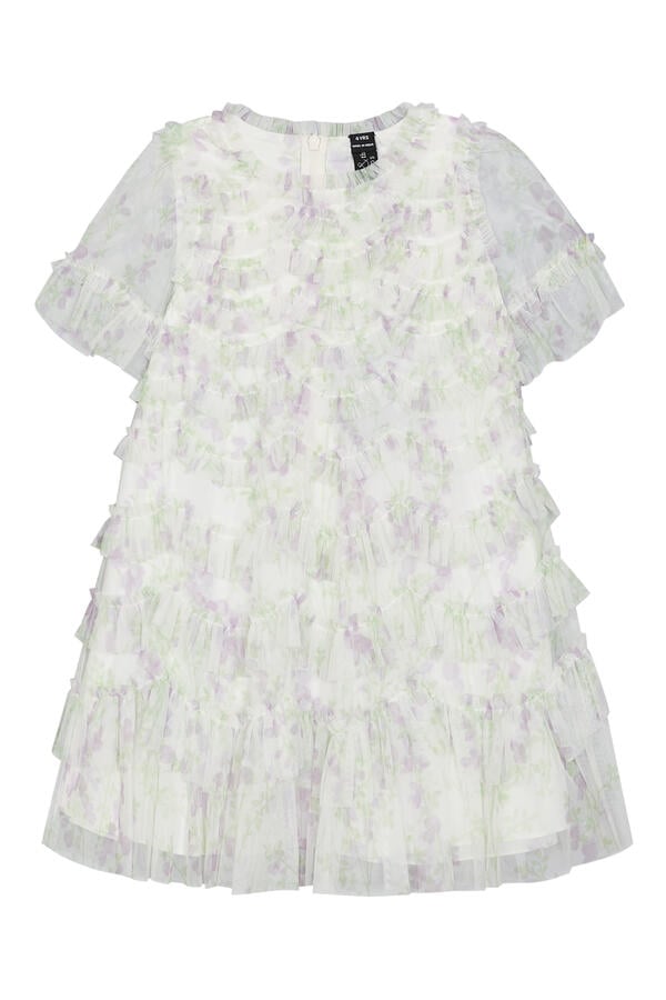 Kids Scallop Ruffle Dress 