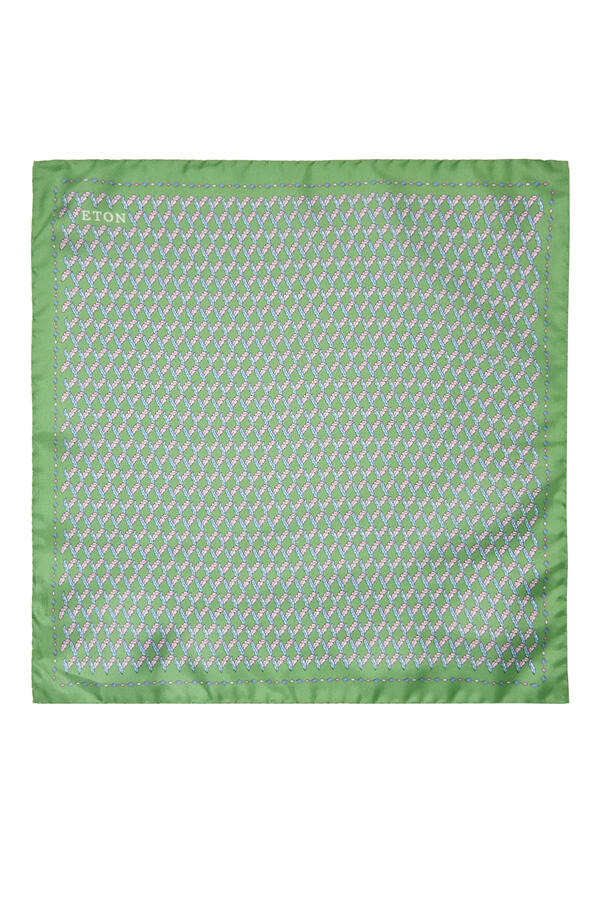 Leaf Silk Twill Pocket Square