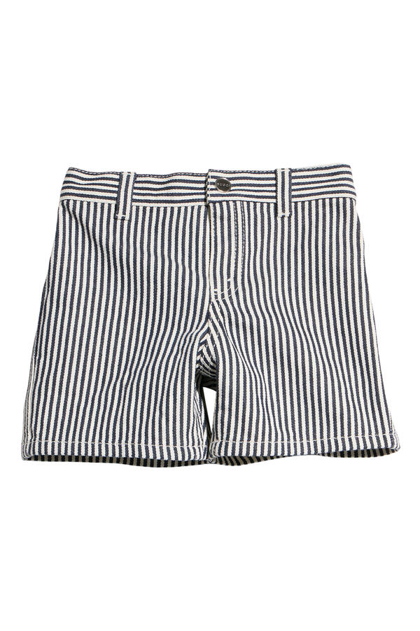 Kids  Striped Denim Shorts