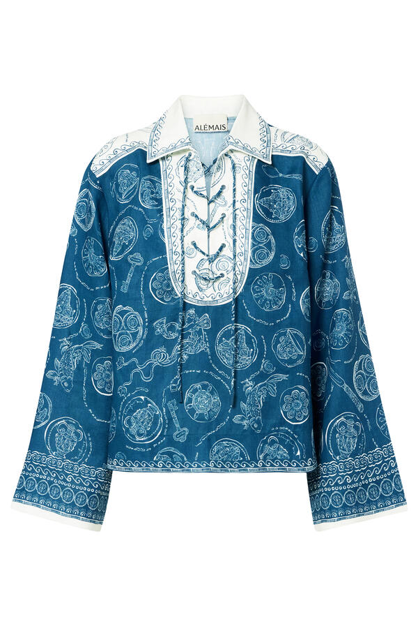 Lucky Lace Up Top