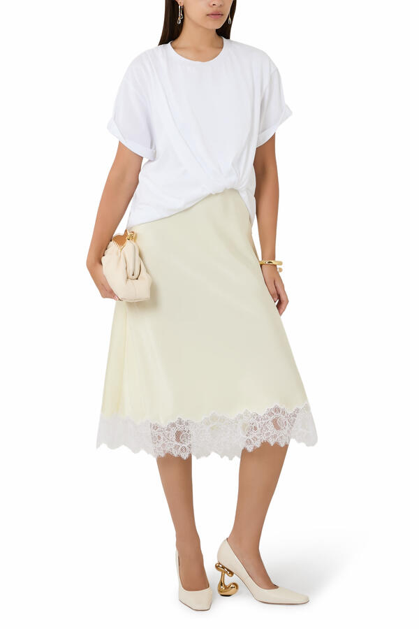 Draped T-Shirt Slip Combo Dress