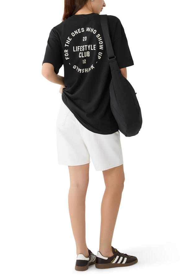 Gfx 2012 Lifting Club Graphic Oversized T-Shirt