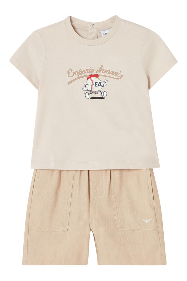 Kids Baseball Print T-Shirt
