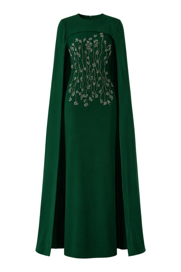 Imani Cape Sleeve Gown