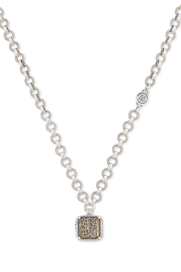 We Are One Necklace, 18K Yellow Gold, Sterling Silver & Blue Topaz