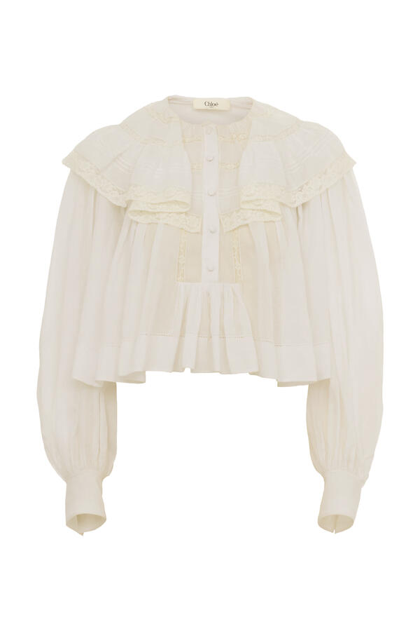 Cropped Ruffled Top