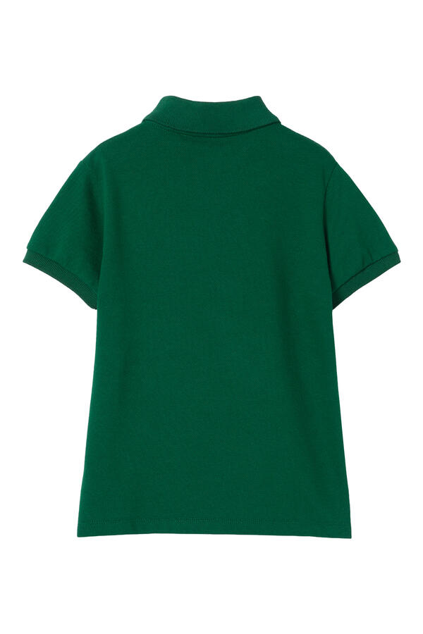 Kids Striped Heat-Taped Detail Polo Shirt