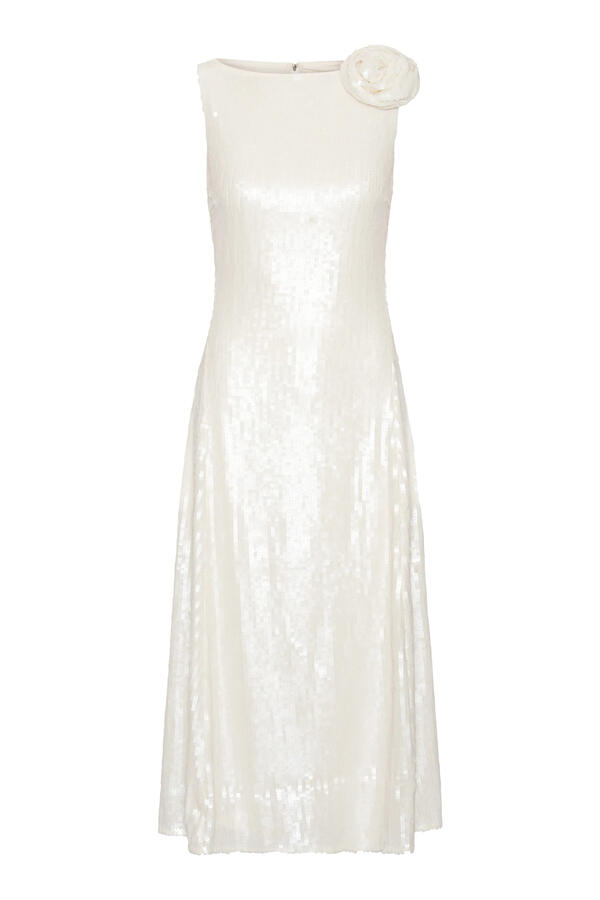 Sequins Midi Flared Dress