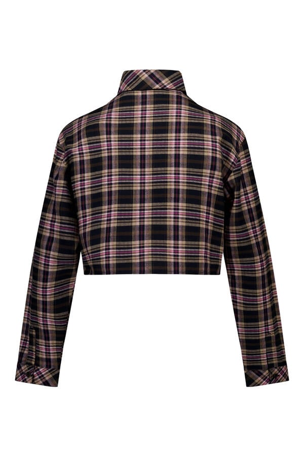 Kids Checks Logo Flannel Shirt