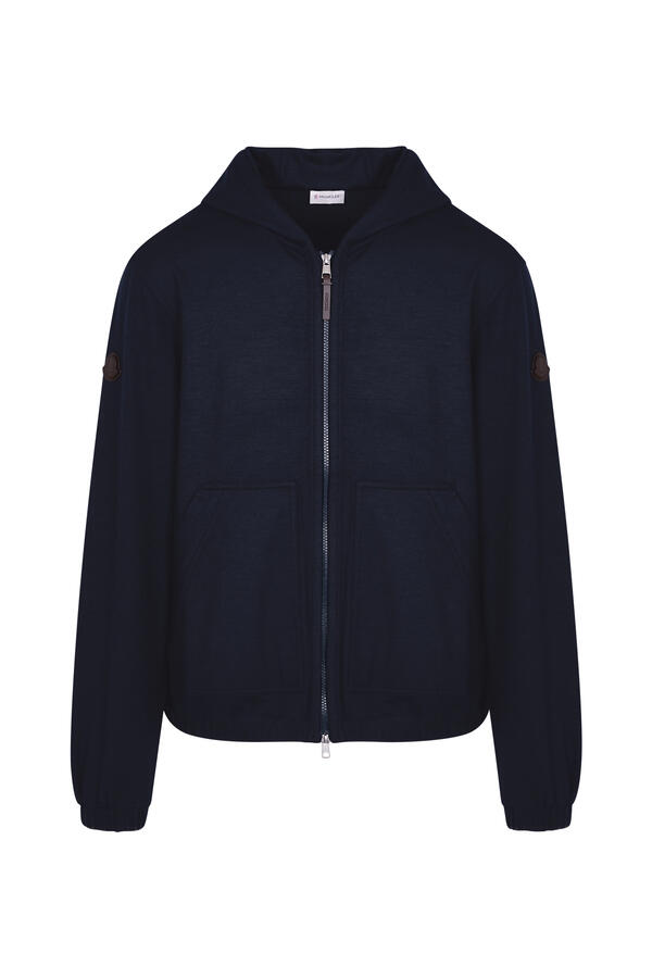 Logo Zip-Up Cardigan